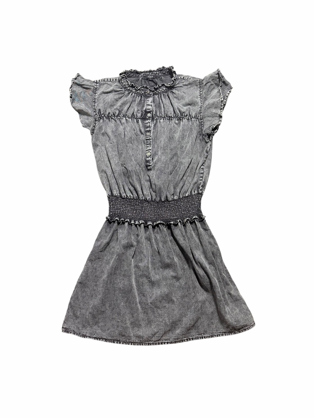 Rails Ladies Amina Mini Dress Black Acid Wash Size Small - Picture 2 of 8